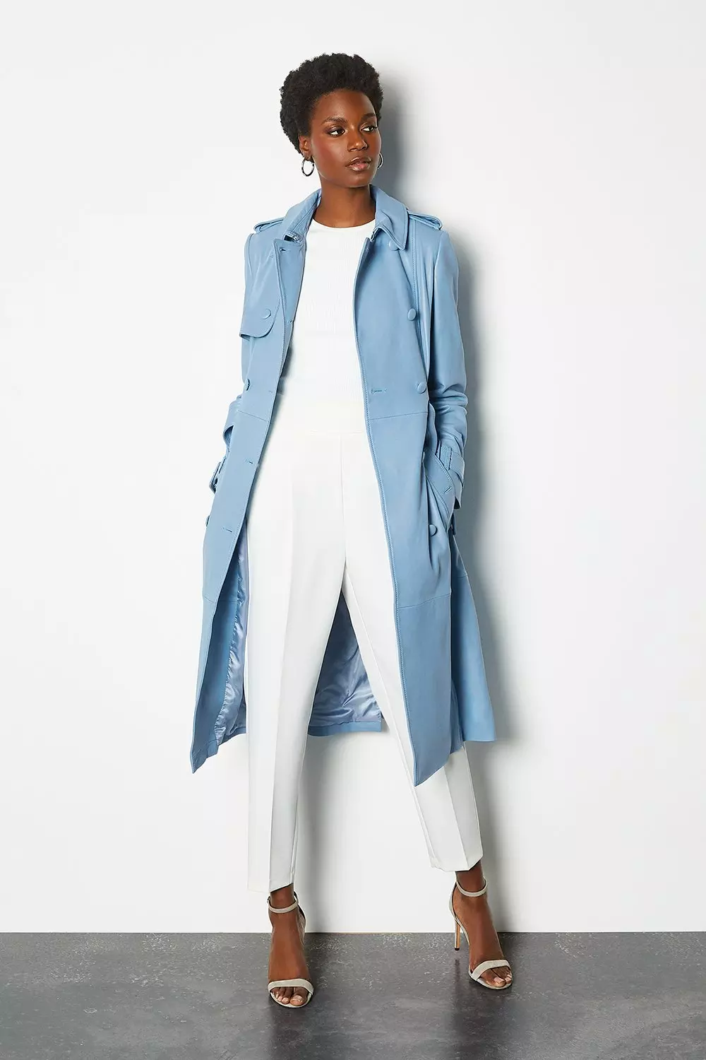 Karen millen blue coat best sale